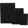 imageDeco 79 Linen Fabric Decorative Box Faux Storage Book Book Shaped Boxes Set of 3 Decorative Keepsake Boxes 12quot 9quot 6quotH Light GrayBlack