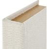 imageDeco 79 Linen Fabric Decorative Box Faux Storage Book Book Shaped Boxes Set of 3 Decorative Keepsake Boxes 12quot 9quot 6quotH Light GrayCream