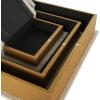 imageDeco 79 Linen Fabric Decorative Box Faux Storage Book Book Shaped Boxes Set of 3 Decorative Keepsake Boxes 12quot 9quot 6quotH Light GrayCream