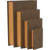 imageDeco 79 Linen Fabric Decorative Box Faux Storage Book Book Shaped Boxes Set of 3 Decorative Keepsake Boxes 12quot 9quot 6quotH Light GrayDark Brown