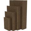imageDeco 79 Linen Fabric Decorative Box Faux Storage Book Book Shaped Boxes Set of 3 Decorative Keepsake Boxes 12quot 9quot 6quotH Light GrayDark Brown