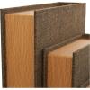 imageDeco 79 Linen Fabric Decorative Box Faux Storage Book Book Shaped Boxes Set of 3 Decorative Keepsake Boxes 12quot 9quot 6quotH Light GrayDark Brown