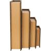imageDeco 79 Linen Fabric Decorative Box Faux Storage Book Book Shaped Boxes Set of 3 Decorative Keepsake Boxes 12quot 9quot 6quotH Light GrayDark Brown
