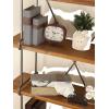 imageDeco 79 Linen Fabric Decorative Box Faux Storage Book Book Shaped Boxes Set of 3 Decorative Keepsake Boxes 12quot 9quot 6quotH Light GrayGray