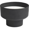 imageDeco 79 Metal Decorative Candle Campfire Scented Matte 50 oz 3 Wick Aromatherapy Candle with White Wax Wax Aromatherapy Candle 7quot x 7quot x 5quot Black