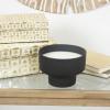 imageDeco 79 Metal Decorative Candle Campfire Scented Matte 50 oz 3 Wick Aromatherapy Candle with White Wax Wax Aromatherapy Candle 7quot x 7quot x 5quot Black