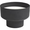 imageDeco 79 Metal Decorative Candle Campfire Scented Matte 50 oz 3 Wick Aromatherapy Candle with White Wax Wax Aromatherapy Candle 7quot x 7quot x 5quot Black