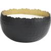imageDeco 79 Metal Decorative Candle Sauvignon Blanc Scented Hammered Matte 30 oz 3 Wick Aromatherapy Candle with White Wax Wax Aromatherapy Candle 7quot x 7quot x 4quot BlackWhite