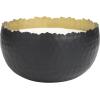 imageDeco 79 Metal Decorative Candle Sauvignon Blanc Scented Hammered Matte 30 oz 3 Wick Aromatherapy Candle with White Wax Wax Aromatherapy Candle 7quot x 7quot x 4quot BlackWhite