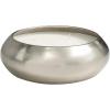 imageDeco 79 Metal Decorative Candle Sweet Bamboo Scented Wide Dome Shaped 60 oz 4 Wick Aromatherapy Candle with White Wax Wax Aromatherapy Candle 9quot x 9quot x 3quot Silver