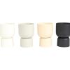 imageDeco 79 Metal Egyptian Mint Mediterranean Fig Sauvignon Blanc and Vanilla Marshmallow Scented 12 oz 2 Wick Candle with White Wax Set of 4 4quot W 6quot H Multi Colored
