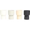 imageDeco 79 Metal Egyptian Mint Mediterranean Fig Sauvignon Blanc and Vanilla Marshmallow Scented 12 oz 2 Wick Candle with White Wax Set of 4 4quot W 6quot H Multi Colored