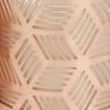 imageDeco 79 Metal Geometric Decorative Candle Campfire Scented 13 oz 1 Wick Aromatherapy Candle with White Wax Set of 3 Wax Aromatherapy Candle 4quot W 4quot H CopperWhite