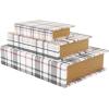 imageDeco 79 Canvas Decorative Box Faux Storage Book Book Shaped Boxes with Blue Striped Patterns Set of 3 Decorative Keepsake Boxes 12quot 9quot 6quotH CreamMulti Colored