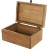 imageDeco 79 Mango Wood Floral Handmade Decorative Box Decorative Keepsake Boxes with Hinged Lid Set of 3 Storage Boxes 8quot 10quot 12quotW WhiteBrown