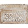 imageDeco 79 Mango Wood Floral Handmade Decorative Box Decorative Keepsake Boxes with Hinged Lid Set of 3 Storage Boxes 8quot 10quot 12quotW WhiteCream