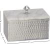 imageDeco 79 Marble Decorative Jewelry Box Jewelry Organizer with Marble Lid Jewelry Holder 7quot x 5quot x 6quot Gray