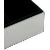 imageDeco 79 Metal Decorative Jewelry Box Jewelry Organizer with Crystal Accents Jewelry Holder 8quot x 4quot x 3quot SilverSilver