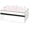 imageDeco 79 Metal Decorative Jewelry Box Jewelry Organizer with Crystal Accents Jewelry Holder 8quot x 4quot x 3quot SilverSilver