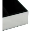 imageDeco 79 Metal Decorative Jewelry Box Jewelry Organizer with Crystal Accents Jewelry Holder 8quot x 4quot x 3quot SilverSilver