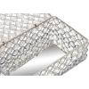 imageDeco 79 Metal Decorative Jewelry Box Jewelry Organizer with Crystal Accents Jewelry Holder 8quot x 4quot x 3quot SilverSilver