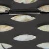 imageDeco 79 Mother of Pearl Shell Decorative Box Mosaic Storage Decorative Keepsake Boxes with Taupe Accents Set of 2 Storage Boxes 12quot 8quotW BeigeBlack