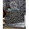 imageDeco 79 Mother of Pearl Shell Decorative Box Mosaic Storage Decorative Keepsake Boxes with Taupe Accents Set of 2 Storage Boxes 12quot 8quotW BeigeBlack