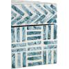imageDeco 79 Mother of Pearl Shell Decorative Box Mosaic Storage Decorative Keepsake Boxes with Taupe Accents Set of 2 Storage Boxes 12quot 8quotW BeigeBlue