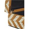 imageDeco 79 Mother of Pearl Shell Decorative Box Mosaic Storage Decorative Keepsake Boxes with Taupe Accents Set of 2 Storage Boxes 12quot 8quotW BeigeBrown