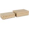 imageDeco 79 Mother of Pearl Shell Decorative Box Mosaic Storage Decorative Keepsake Boxes with Taupe Accents Set of 2 Storage Boxes 12quot 8quotW BeigeBrown