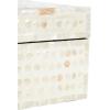 imageDeco 79 Mother of Pearl Shell Decorative Box Mosaic Storage Decorative Keepsake Boxes with Taupe Accents Set of 2 Storage Boxes 12quot 8quotW BeigeCream