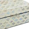 imageDeco 79 Mother of Pearl Shell Decorative Box Mosaic Storage Decorative Keepsake Boxes with Taupe Accents Set of 2 Storage Boxes 12quot 8quotW BeigeCream