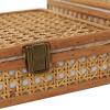 imageDeco 79 Wood Decorative Box Decorative Keepsake Boxes with Lid Set of 2 Storage Boxes 10quot 7quotW BrownBrown