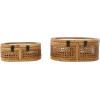 imageDeco 79 Wood Decorative Box Decorative Keepsake Boxes with Lid Set of 2 Storage Boxes 10quot 7quotW BrownBrown