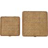 imageDeco 79 Wood Decorative Box Decorative Keepsake Boxes with Lid Set of 2 Storage Boxes 10quot 7quotW BrownBrown