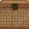 imageDeco 79 Wood Decorative Box Decorative Keepsake Boxes with Lid Set of 2 Storage Boxes 10quot 7quotW BrownBrown