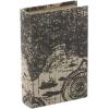 imageDeco 79 Wooden Decorative Box Faux Book Book Shaped Boxes with World Map Cover Set of 3 Decorative Keepsake Boxes 14quot 12quot 9quotH Multi ColoredBeige