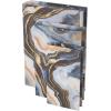 imageDeco 79 Wooden Decorative Box Faux Book Book Shaped Boxes with World Map Cover Set of 3 Decorative Keepsake Boxes 14quot 12quot 9quotH Multi ColoredBlue
