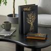 imageDeco 79 Wooden Decorative Box Faux Book Book Shaped Boxes with World Map Cover Set of 3 Decorative Keepsake Boxes 14quot 12quot 9quotH Multi ColoredBlack