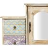 imageDeco 79 Wooden Decorative Jewelry Box 7 Drawers Jewelry Organizer with Patchwork Patterns Jewelry Holder 18quot x 6quot x 16quot Light BrownLight Brown