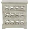 imageDeco 79 Wooden Decorative Jewelry Box 7 Drawers Jewelry Organizer with Patchwork Patterns Jewelry Holder 18quot x 6quot x 16quot Light BrownLightgreenReflective