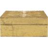 imageCosmoLiving by Cosmopolitan Wood Geometric Decorative Box Decorative Keepsake Boxes with Hinged Lid Set of 2 Storage Boxes 10quot 8quotW GoldGold