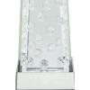 imageDeco 79 Glass Candle Holder 4quot x 4quot x 14quot SilverClear