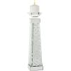 imageDeco 79 Glass Candle Holder 4quot x 4quot x 14quot SilverClear