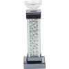 imageDeco 79 Glass Candle Holder 4quot x 4quot x 14quot SilverClear