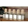 imageDeco 79 Glass Candle Holder 4quot x 4quot x 14quot SilverClear
