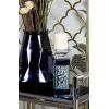 imageDeco 79 Glass Candle Holder 4quot x 4quot x 14quot SilverClear