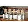 imageDeco 79 Glass Candle Holder 4quot x 4quot x 14quot SilverClear