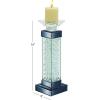 imageDeco 79 Glass Candle Holder 4quot x 4quot x 14quot SilverClear