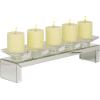 imageDeco 79 Glass Candle Holder 4quot x 4quot x 14quot SilverClear